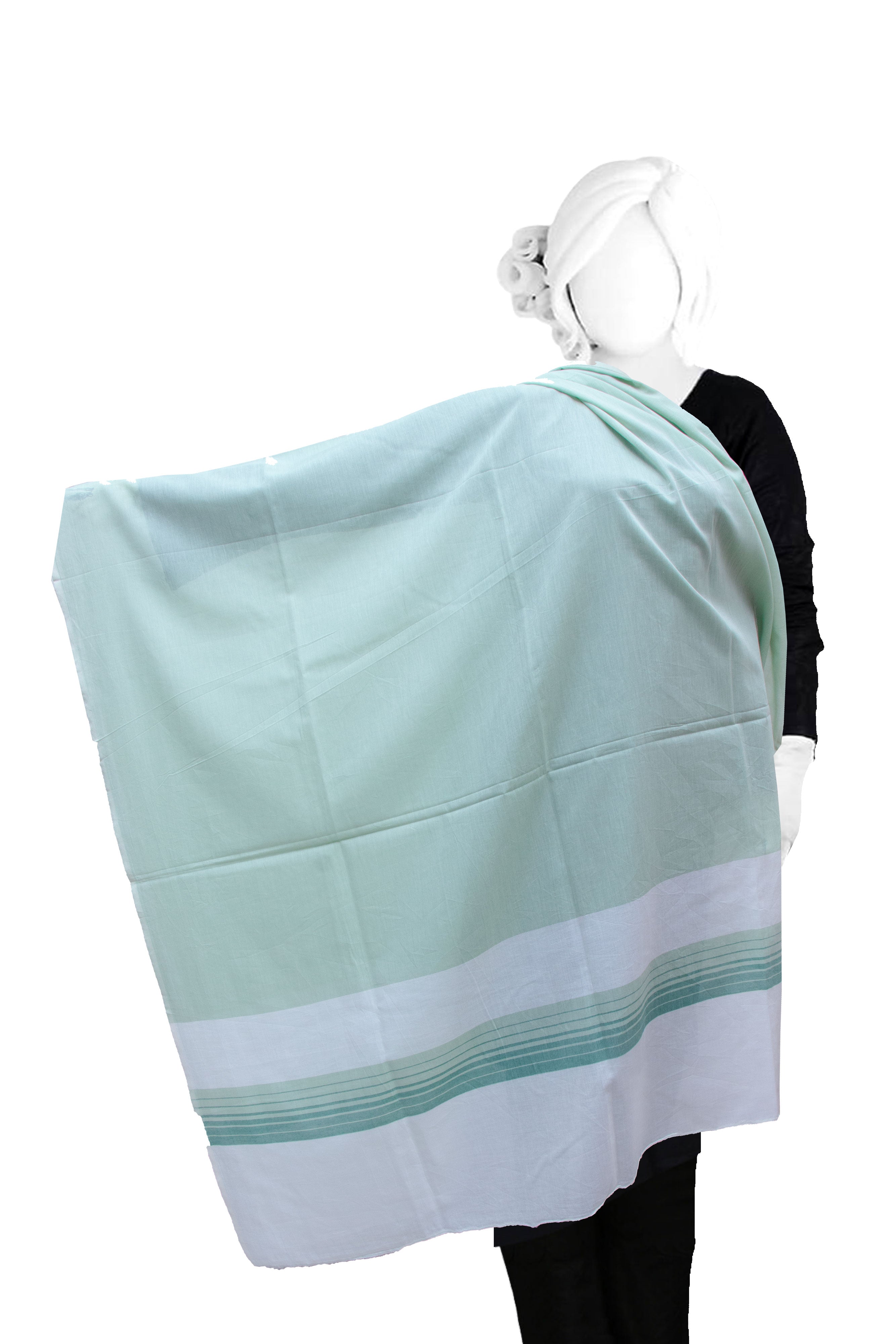 Premium Pure Lawn Fabric Chaddar with Plain Jacquard