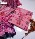 Pure Lawn HandeMade Afghani Gala Jall Neat work Botiq Style Shirt With Embroidery Chiffon Crush Tei & Dei Dupatta And Plain lawn Trouser 3Pc Dress