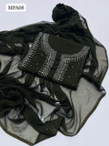 Stuff Bamber Chiffon HandMade Kamdani (Mukesh) Work Shirt With Dupatta Embroidered 2Pc Dress  