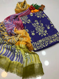 Stuff Lawn Fancy Daman Gotta All Over Shirt And Plain Trouser With Spanish Tye And Dye Embroidery Dupatta 3PC Dress