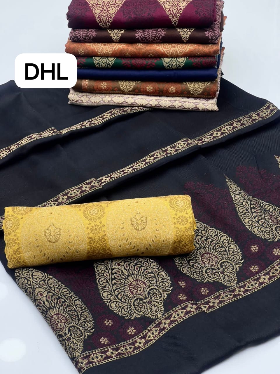 Stuff Pashmina Shawl Elegant And Beautiful Banarsi Shawl With Sequence And Velvet Touch