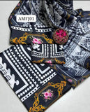 DIGITAL PRINT PREMIUM QUALITY SHAMOZE SILK SHIRT &amp; TROUSER WITH SOFT Orignal SILK DIGITAL PRINT DUPATTA 3PC DRESS