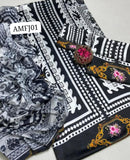 DIGITAL PRINT PREMIUM QUALITY SHAMOZE SILK SHIRT TROUSER WITH SOFT Orignal SILK DIGITAL PRINT DUPATTA 3PC DRESS