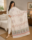 Pure Lawn Jacquard With Handmade Embroidery Chaddar