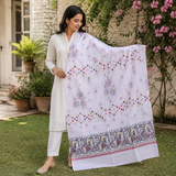Pure Lawn Jacquard With Handmade Embroidery Chaddar