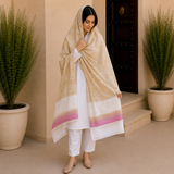 Pure Lawn Rangoli Border With Handmade Embroidery Chaddar