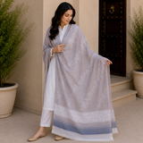 Pure Lawn Rangoli Border With Handmade Embroidery Chaddar