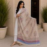 Pure Lawn Rangoli Border With Handmade Embroidery Chaddar