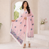 Pure Lawn Self Jacquard Handmade Embroidery Chaddar