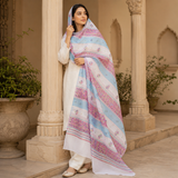 Pure Lawn Jacquard Handmade Chawal Tanka Embroidery Chaddar