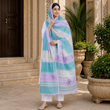 Pure Lawn Jacquard Handmade Embroidery Fancy Chaddar