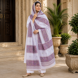 Pure Lawn Jacquard Handmade Embroidery Fancy Chaddar