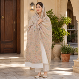 Pure Lawn Self Jacquard Handmade Embroidery Chaddar