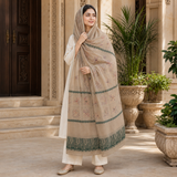 Pure Lawn Jacquard Handmade Embroidery Chaddar