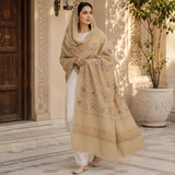 Pure Lawn Jacquard Handmade Embroidery Chaddar