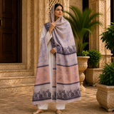 Pure Lawn Jacquard Handmade Embroidery Chaddar