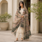 Pure Lawn Jacquard Handmade Embroidery Chaddar