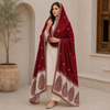 Winter Pashmina Cutwork Embroidery Shawl