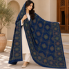 Winter Pashmina Block Print With Handmade Soi Embroidery Shawl