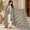 Winter Pashmina Block Print With Handmade Soi Embroidery Shawl