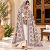 Winter Pashmina Block Print With Handmade Soi Embroidery Shawl