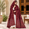 Winter Pashmina Block Print With Handmade Soi Embroidery Shawl