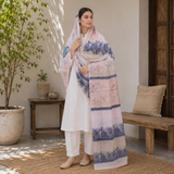 Pure Lawn Jacquard With Handmade Embroidery Chaddar