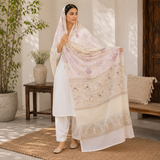 Pure Lawn Jacquard Taskashi With Handmade Embroidery Chaddar