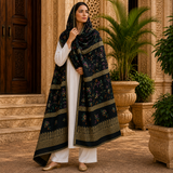 Pure Lawn Jacquard Handmade Embroidery Chaddar