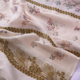 Pure Lawn Jacquard Handmade Embroidery Chaddar