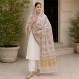 Pure Lawn Jacquard Handmade Embroidery Chaddar
