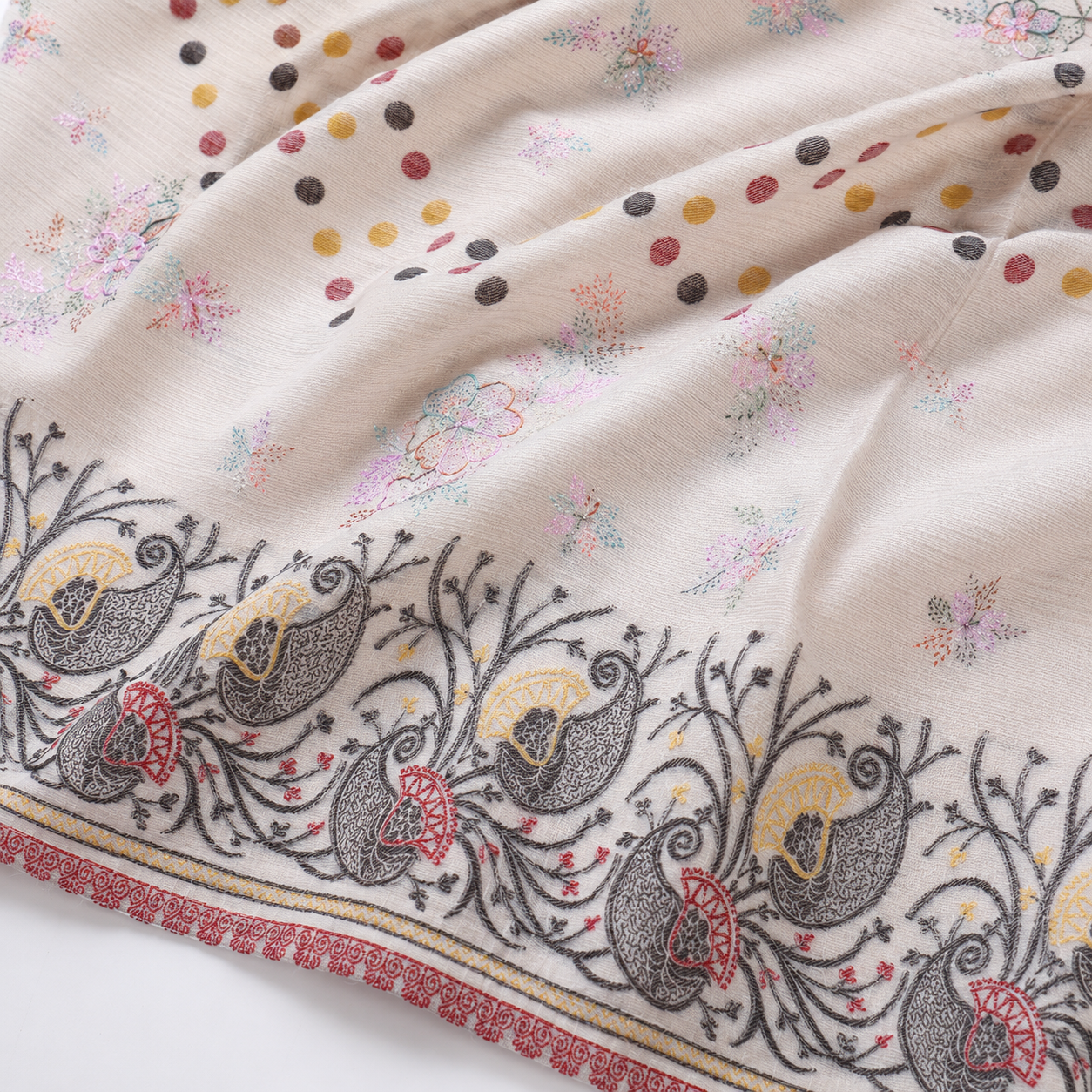Pure Lawn Jacquard With Handmade Embroidery Chaddar