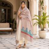 Pure Lawn Jacquard Dots Pattern Chaddar
