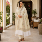 Pure Lawn Self Jacquard Handmade Embroidery Chaddar