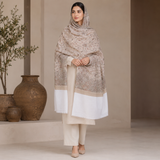 Pure Lawn Self Jacquard With Handmade Embroidery Jaal Chaddar