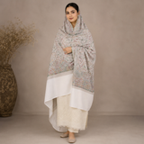 Pure Lawn Self Jacquard With Handmade Embroidery Jaal Chaddar