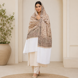 Pure Lawn Self Jacquard With Handmade Embroidery Jaal Chaddar
