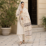 Pure Lawn Jacquard 3D Pattern With Handmade Embroidery Chaddar