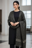 Stuff Wool Plain Shirt And Trouser With Heavy Jacquard Shawl 3PC Dress