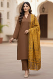 Stuff Wool Plain Shirt And Trouser With Wool Beautiful Heavy broshia and tilla Jacquard work Shawl 3PC Dress