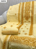 Khaadi Lawn Fabric Computer Embroidery With 9MM Work Shirt And Trouser With Embroidered Khaadi Lawn Dupatta 3Pc Dress