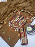Soft Lawn Fabric Computer Multi Aari Galla Daman Work Shirt With Chiffon Full Heavy Embroidered Dupatta And Lawn Embroidered Trouser 3Pc Dress