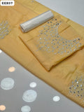 Paper Cotton Mirror Work Shirt Along Paper Cotton Booti Work Dupatta 2Pc Dress