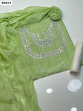 Paper Cotton Mirror Work Shirt Along Paper Cotton Booti Work Dupatta 2Pc Dress
