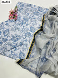 Maria B Print Swiss Lawn Shirt And Trouser With Monar Flower Digital Print Dupatta 3PC Dress