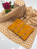 Lawn Fabric Chiken Kari Work Shirt With Beautiful Print Trouser 2Pc Dress
