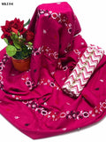 Lawn Fabric Chiken Kari Work Shirt With Beautiful Print Trouser 2Pc Dress