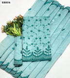 Paper Lawn Fabric Jall Cutwork Daman And Bazu Embroidered Shirt With Paper Lawn Cutwork Embroidered Dupatta 2PC Dress