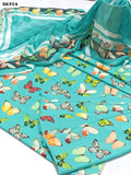Monar Lawn Fabric Digital Printed Shirt With Digital Printed Chiffon Dupatta And Monar Lawn Digital Printed Trouser 3PC Dress