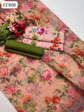 Monar Lawn Fabric Digital Print Shirt With Digital Print Monar Lawn Dupatta And Kataan Plain Trouser 3 Pc Dress